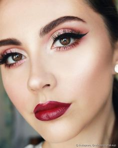 Perfect Wedding Makeup, Rockabilly Mode, Look Grunge, Sweet Lips, Brow Shaping, Bridal Hair And Makeup, Party Makeup, Makeup Art