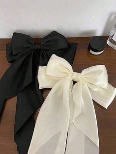 Multicolor Elegant Collar  Fabric   Embellished   Women Accessories Head Bows For Women, Cute Hairbands For Women, Cloth Hairband, Head Ribbon, High School Hairstyles, Black Wedding Hairstyles, Black Hair Bows, Big Hair Bows, Coquette Bows