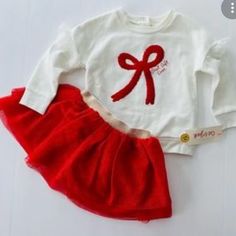 You’re Buying An Adorable 2 Piece Christmas Outfit In A Size 18 Months. Questions? Leave A Comment Below! Red Cotton Holiday Set, White Winter Party Set, Holiday Festive Red Set, Festive Red Holiday Sets, Festive Red Holiday Set, Playful Cotton Sets For Holiday, Red Cotton Party Sets, White Long Sleeve Sets For Holiday, White Long Sleeve Holiday Sets