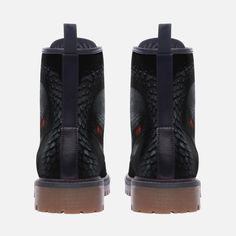 These extremely comfortable classic boots with a high quality print are made to last and to impress. Designed for fashion people, stylish and personalized. Perfect for everyday wearing and to show a unique sense of style.. - The Upper Made of PU leather (synthetic leather), the sole made of rubber.- Soft PU make it comfortable and soft. Size Chart Trendy Leather Boots With Red Sole, Trendy Leather Boots For Streetwear, Casual Boots With Red Sole And Round Toe, Casual Leather Moto Boots With Rubber Heel Cap, Casual High-top Moto Boots With Leather Lining, Casual High-top Boots With Red Sole, Casual Black Boots With Red Sole, Textured Sole Boots For Fall Streetwear, Casual High-top Leather-lined Moto Boots