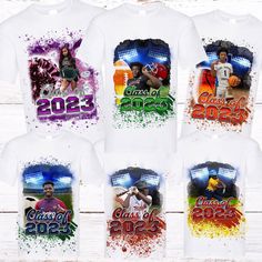 FAMILY GRADUATION SHIRTS Graduation T-Shirts Graduate T-Shirt Proud Mom T-Shirt Proud Parents Graduation Shirt Proud Family Graduation Shirt ALL DESIGNS CAN BE SWITCHED TO ANY SCHOOL, THEME OR COLOR  UNISEX SHIRTS ARE FOR BOTH MEN AND WOMEN THEREFORE THEY RUN BIG FOR WOMEN Material: All White Shirts are 100% Polyester Cotton Feel Sublimated Print Color Shirts are Cotton and Screen Print Shirt Material: Cotton/Polyester Sizes are Unisex: Please check size chart on listing ------How to order------ Graphic Tee With Sublimation Printing And Short Sleeve, Fan Apparel T-shirt With Custom Print And Short Sleeves, White Crew Neck T-shirt For College Events, Short Sleeve Team Spirit Tops For College Events, Custom Print Short Sleeve T-shirt For Fans, Short Sleeve College Shirt With Sublimation Print, College Tops With Sublimation Print And Short Sleeves, Short Sleeve Shirt With Sublimation Print For College, White Short Sleeve Sublimation Design Printing