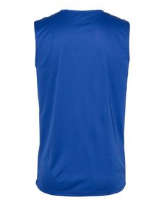 Sleeveless T-Shirt - ROYAL - S | C2 Sport Sleeveless T-Shirt in Royal Blue Size Small | Polyester Casual Blue Sleeveless T-shirt, Fitted Sleeveless Sports T-shirt, Casual Sleeveless Workout T-shirt, Stretch Sleeveless Solid T-shirt, Blue Sleeveless Sporty T-shirt, Sleeveless Tshirt, Sleeveless Shirt, Orange Gold, Electric Blue