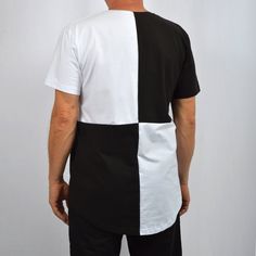 We have some wonderful two tone tees made in unusual patchwork designs. These white and black shirts are great for streetwear as well as your alternative fashion look. It's comfortable unisex wear is flattering for both men and women. Unique design will help you to show your personality. In our t-shirts use high-quality ring-spun cotton. T-shirts made from ring-spun cotton fabric are very airy, durable and easy to clean. * High quality Products * Fabric: 97% cotton, 3% Elastan; * Weight: 190 g/m Trendy Streetwear T-shirt With Patchwork, Short Sleeve Patchwork Shirt For Streetwear, Patchwork Short Sleeve Shirt For Streetwear, Casual White Shirt With Patchwork, Casual White Patchwork Shirt, Cotton Patchwork Shirt For Streetwear, Urban Cotton Color Block Tops, Black Cotton Patchwork Tops, Casual White Patchwork T-shirt