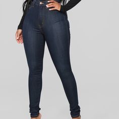 Brand New -Never Worn-Fashion Nova Size 15 Dark Wash High Waist Jeans For Night Out, Dark Wash Mid-rise Jeans For Night Out, Dark Wash High Rise Bottoms For Night Out, Dark Wash Jeans For Fall Night Out, Dark Wash Jeans For Night Out In Fall, High Waist Denim Blue Jeans For Night Out, Dark Wash Denim Bottoms For Night Out, Casual Dark Wash Jeans For Night Out, Non-stretch Denim Jeans For Night Out