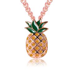 PRICES MAY VARY. Material : The pineapple pendant necklace are made of stainless steel with high quality 5A grade cubic zirconia. Our jewelry come together with 3 layer plating for extra protection and they are hypoallergenic with nickel free. Specification : The size of the pineapple bracelet pendant is 0.86inches and The chain length is 18 inch long with 3 inch chain extension. They durable and strong. Our jewelry passed SGS inspection Standard. Gifts Giving : It's a gift suitable for daughter Be Like A Pineapple, Best Friend Graduation, Pineapple Bracelet, Be A Pineapple, Pineapple Theme, Pineapple Jewelry, Fruit Pineapple, Pineapple Gifts, Tropical Food