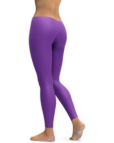 These Solid Lavender leggings will complement any leg it is on! Super soft high quality fabric, made of 82% polyester and 18% spandex, has 4-way stretch. The fabric is sturdy, yet lightweight and breathable, and stretches to fit your body, hugging it in all the right places and bounces back after washing. Purple Stretch Athleisure Leggings, Lavender Fitted Full-length Pants, Purple Compression Leggings For Yoga, Purple Compression Yoga Leggings, Purple Compression Tights For Yoga, Purple Athleisure Leggings For Pilates, Purple Athleisure Tights For Pilates, Fitted Full Length Lavender Pants, Fitted Full-length Lavender Pants