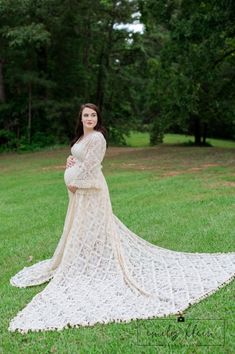 Ivy in Vintage Beige -Unlined Lace Suggested pre-pregnancy size: 4-14 Long Sleeve Lace Maternity Dress For Wedding, White Lace Maternity Gown, White Lace Maternity Maxi Dress, Fitted Cream Maxi Maternity Dress, Cream Lace Maternity Dress, White Long Sleeve Lace Maternity Dress, Cream Maternity Fitted Dress, Spring White Maternity Gown, White Maternity Gown For Spring