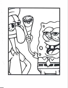 spongebob and patrick coloring pages