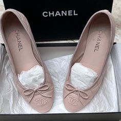 Authentic Chanel Quilted Ballet Flats In Very Loved Condition. Box Color Says Beige, I Think They Lean More Blush-Beige On Me. I Have Olive Tone Skin/Tan Skin. These Were A Gift From My Daughters So I Kept Them, Even Though Barely Worn, For Sentimental Reasons -Included Are The Box, Shoe Bags, Documents, Shipping Invoice. See Photos. -Made In Italy. Size 39 -I Am A True 8m Shoe Size. Only Accepting Transactions Directly Thru This Poshmark Site And Shipped According To Poshmark Rules. Chanel Quilted Ballet Flats, Olive Tone Skin, Olive Tone, Tone Skin, Olive Skin Tone, Shoe Bags, Tan Skin, Box Color, Gift List