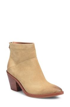 This Western-inspired, water-resistant bootie streamlines your outfit with its pointed toe and tapered block heel. 2 3/4" heel Back zip closure Water resistant Cushioned footbed with arch support Leather upper/textile lining/synthetic sole Imported Fall Boots With Block Heel And Heel Tab, Fall Block Heel Boots With Heel Tab, Closed Toe Stacked Heel Boots For Work, Stacked Heel Closed Toe Boots For Work, Your Outfit, Boot Shoes Women, Arch Support, Bootie, Block Heels