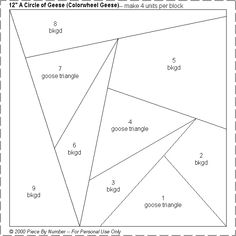 a triangle that has four sides and three angles to each side with numbers on it