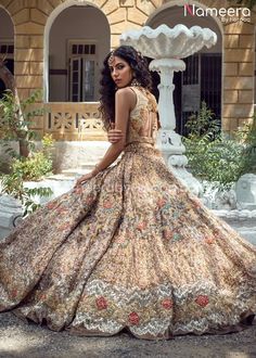 Pakistani Wear, Embroidered Bridal Lehenga, Pakistani Bridal Lehenga, Pakistani Bridal Dress, Zardozi Work, Detailed Art, Bridal Lehenga Choli, Neckline Designs, Pakistani Bridal