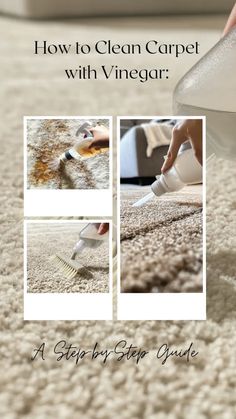 how to clean carpet with vinegar - a step by step guide for cleaning carpets and rugs