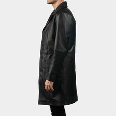 Mens Black Real Cowhide Leather Trench Steampunk Gothic Matrix Winter Coat JacketThis Coat Features:100% Real Leather Composition.Button Closure.Stylish Collar.Inside Polyester Lining.Wind Breaker.Durable Long Lasting Stitching.Please note we work on ACTUAL MEASUREMENTS NOT ON REGIONAL SIZES.Kindly let us know your Actual Measurements Measured using a Measuring Tape.CUSTOM ORDERS are NOT returnable in any case. SIZING: Please measure yourself carefully with a measuring tape to avoid any disappointment. Please see the attached size guide and follow the instructions. These Coats are not pre-made & will be Hand Crafted upon receipt of your order. The customer will need to pay for shipping of exchange item if wrong size was ordered. Please select custom and use Special instructions and provide Edgy Leather Business Outerwear, Fitted Punk Style Long Coat, Black Gothic Leather Outerwear, Fitted Long Coat In Punk Style, Business Fall Biker Outerwear, Fall Biker Outerwear For Business, Gothic Leather Outerwear With Long Sleeves, Gothic Formal Outerwear For Fall, Formal Gothic Outerwear For Fall