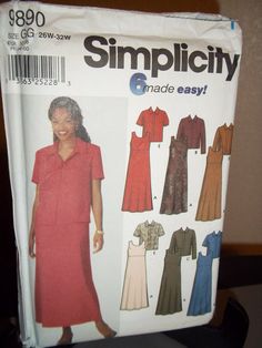 a woman's dress and top sewing pattern