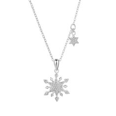 Add a touch of elegance to your outfit with this sterling silver 1/8 Carat T.W. diamond snowflake pendant necklace. Click on this JEWELRY & WATCHES GUIDE to learn about fit, styles, materials and more! Add a touch of elegance to your outfit with this sterling silver 1/8 Carat T.W. diamond snowflake pendant necklace. Click on this JEWELRY & WATCHES GUIDE to learn about fit, styles, materials and more! FEATURES Pendant dimensions: 7/8" x 5/8" Chain length: 18 in. Chain type: cable Clasp: spring-ri Snowflake Pendant, Diamond Color Grade, Your Outfit, Diamond Clarity, Spring Rings, Chain Lengths, Chain Length, Womens Jewelry Necklace, Colored Diamonds