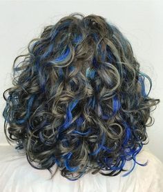 Curly Hair Color Ideas, Curly Hair Color, Blue Hair Highlights, Red Blonde, Dyed Curly Hair, Natural Curly Hair Cuts, Red Blonde Hair, Highlights Curly Hair, Hair Color Underneath