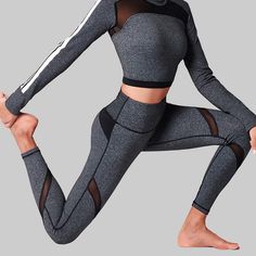 Our Non-See-Through Yoga Leggings Are Made Of Buttery Soft And Lightweight Fabrics For That Second-Skin Sensation, Sweat-Wicking, Quick-Drying, Breathable. Squat Proofspandex Fabric Provides Gym Tights With Greater Freedom Of Motion, 4 Way Stretch Make Yoga Pants Not See-Through When You Do Squats And Bends Exercise. High Waist With Hidden Pocket The Women's Workout Pants Are Designed With Wide Waistband. A Hidden Pocket Can Hold Small Objects Such As Cards And Keys, Freeing Hands. Stretch Gray Sportswear Activewear, Gray Stretch Activewear Sportswear, Gray Stretch Sportswear Activewear, Gray Sports Leggings With Moisture-wicking, Gray Jogging Sportswear Activewear, Gray Moisture-wicking Sports Leggings, Gray Sportswear For Jogging, Gray Running Sportswear, High Stretch Gray Activewear For Training