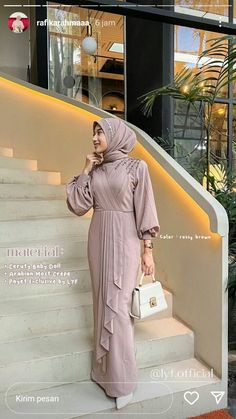 Dress Kondangan Modern Hijab, Dress Satin Hijab Bridesmaid, Dress Graduation Hijab Modern, Model Dress Satin Hijab