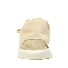 sand beige calf suede layered design round toe rear tie fastening branded insole flatform sole Shop Shoe, Burberry Hat, 90s Streetwear, Layered Design, Fear Of God, Sand Beige, Engineered Garments, Oversized Sweatshirt, Online Bags