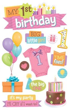 This 1st Birthday Girl 3D Sticker is a great way to embellish your craft projects! Our dimensional stickers are best-sellers that take your scrapbooking, cardmaking, and more to a whole new level! They feature fantastic embellishments such as glitter, foil, rhinestones, epoxy, glossy accents, and more. Acid and lignin free for a long-lasting effect- sheet size is 4.5"x7". Boys Sticker, Paper House, 3d Stickers, 1st Birthdays, Baby Scrapbook, Scrapbooking Embellishments, Scrapbook Embellishments, 1st Boy Birthday