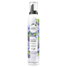 Details: Create your bounciest curls with the herbal essences curl boosting mousse. It gives you a maximum hold with zero crunch. It reduces frizz by protecting your curls from humidity (for 24 whole hours!); leaving those curls looking well-defined and invincible. Plus; it's a major time saver. Shake it; foam it; and work it through wet hair; then air dry. If you've got the time; diffuse on low heat to really bring out the spring in your curls. Make sure you take a moment to enjoy the fragrant notes of fresh berries. Then discover how good it feels to use a curl boosting mousse that's certified peta cruelty-free; paraben-free; dye-free; and color-safe. Pair it up with the herbal essences jojoba oil & lavender curls collection and experience the feeling of real results with infused ingredi Mousse For Curly Hair, Crunchy Hair, Curly Hair Mousse, Herbal Essence, Hairstyles Bun, Air Dry Hair, Herbal Essences, Hair Mousse, Time Saver