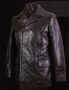 U Boat, Wind Protection, Sheep Leather, Pea Coat, Dr Who, Hip Length, Flap Pocket, Cowhide Leather, Vest Jacket