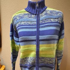 New! Hanna Andersson Full Zip Stripe Blue/Yellow Cardigan Sweater Size Xs. New Without Tags! Free Of Odors, Stains, Pulls, Pilling, Holes Or Any Other Flaws. Slightly Oversized. Approximate Measurements: Length: 22 Inches Pit To Pit: 20 Inches Sleeve Length: 21 Inches Comes From A Smoke Free Home. Please Feel Free To Ask Questions. Cozy Blue Fitted Outerwear, Blue Knit Outerwear For Cold Weather, Blue Sweater For Spring Cold Weather, Fitted Cozy Blue Outerwear, Blue Cotton Sweater For Cold Weather, Casual Blue Cardigan For Cold Weather, Blue Knitted Outerwear For Cold Weather, Yellow Knitted Outerwear For Spring, Blue Casual Knit Outerwear