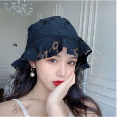 -Lace Floral Bucket Hat Black -Brand New -No Flaws -Head Circumference: Approx. 56-58cm/22"-22.8" -Color: White -I Also Have One In White On The Separate Listing! Lace Bucket Hat, Black Spring Bucket Hat, Elegant Black Bucket Hat, Black Summer Hat, One Size, Black Short Brim Bucket Hat For Spring, Elegant Black Bucket Hat With Short Brim, Summer Party Black Cloche Hat, Black Short Brim Cloche Hat For Summer, Black Cloche Hat For Beach In Spring