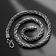 7 mm Men's Sterling Silver Rope ChainSolid 925 sterling silver.Handcrafted chunky rope chain for men.Great gift for him.Product DetailsMetal Type: 925 Sterling SilverColor: SilverGender: MaleAge Group: AdultWidth: 7 mmLength: 20 in / 22 in / 24 in / 26 inWeight: 78.6 g (20 in)PaymentFor the safety of your funds, we only accept PayPal payments.You can pay with a credit card through PayPal, even if you don't have a PayPal account.Please see our Payment page for details.ShippingUSA - USPS, 5-7 business days, $5Worldwide - EMS, 10-20 business days, $5FREE SHIPPING on orders over $49.Please see our Shipping page for details. Return30 Days Money Back Guarantee. Please see our Warranty and Return page for details.Have Any Questions?Please feel free to CONTACT US. We will reply ASAP. Silver Rope Chain, G 20, Chain For Men, Braided Necklace, Sterling Silver Mens, Rope Chain, Men Necklace, Sterling Silver Chains, Mens Gifts