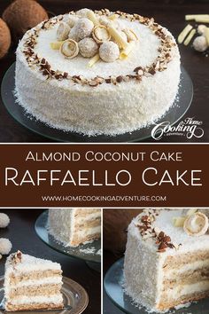 this almond coconut cake is so delicious and easy to make it's perfect for dessert