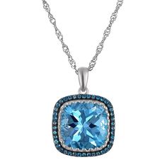 Add a lovely pop of color to your jewelry box with this London and sky blue topaz-embellished Tiara sterling silver pendant necklace. Click on this JEWELRY & WATCHES GUIDE to learn about fit, styles, materials and more! Add a lovely pop of color to your jewelry box with this London and sky blue topaz-embellished Tiara sterling silver pendant necklace. Click on this JEWELRY & WATCHES GUIDE to learn about fit, styles, materials and more! FEATURES Pendant dimensions: 30 mm x 20mm Chain length: 18 i Light Blue Sterling Silver Necklace Fine Jewelry, Light Blue Sterling Silver Necklace, Blue Topaz Necklace With Diamond Accents For Gift, Blue Topaz Necklace With Diamond Accents, Blue Topaz Necklaces With Diamond Accents For Gift, Aquamarine Jewelry With Diamond Accents For Gift, Gift Aquamarine Jewelry With Diamond Accents, Gift Jewelry With Diamond Accents And Aquamarine, Topaz Necklace With Diamond Accents For Gift