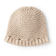 a crocheted hat on a white background