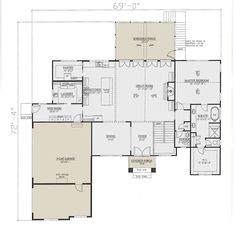 the first floor plan for this house