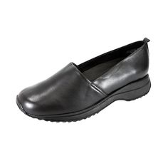 24 Hour Comfort April Women Wide Width Squared-Toe Clog Is Amazingly Comfortable And Stylish For This Season. These Ladies 1.5" Low-Heel Shoe Has A Rubber Outsole Which Provides Maximum Traction, And Action Leather Upper To Enhance Breathability Which Doesn't Bother Your Feet Throughout A Continuous Working Day. Find A Large Selection Of Wide Width Styles At Our Official Website Fazpaz.Com & Receive An Instant $20 Gift Credit, Free Shipping & Exchanges & 1-Year Returns. Shoes For Work, Square Toe Shoes, Clog Shoes, Wide Width Shoes, Low Heel Shoes, Comfort Shoes, Leather Work, Clogs Shoes, Slingback Pump