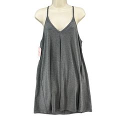 Hudson Gray Mini Dress Solid Grey Sleeveless Cotton Stretch Size M Details: Brand: Hudson Gray Style Number: D6a3585 Color: Grey Pattern: Solid Material: Care: Cotton, Spandex Closure: Tie Garment Hand Wash Made In: China Length: Short Style: Mini Size: Size Tag: M Please See Measurements In The Listing Photos As Manufacturer Size May Vary. New With Tags! Sold Exactly As Pictured. Please Carefully Review All Pictures Before Purchasing As All Are Of The Exact Item Being Sold. No Stock Photography Sleeveless Beach Camisole With Built-in Bra, Gray V-neck Mini Dress For Summer, Casual Sundress With Built-in Bra For Spring, Sleeveless Sundress With Built-in Bra For Vacation, Summer V-neck Tank Top For Daywear, Casual V-neck Dress With Built-in Bra, Casual Camisole Dress With Built-in Bra, Gray Stretch Camisole For Summer, Gray Stretch Summer Camisole