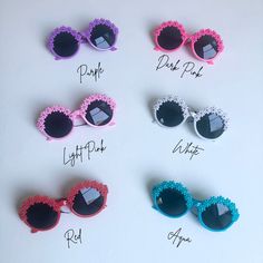 These baby sunglasses with their sweet floral design will have your baby girl ready for some fun in the sun! Fits babies and toddlers. Provides 400 UV protection! Cute White Sunglasses With Uva Protection, Cute Customizable Plastic Sunglasses, Cute Sunglasses With Uv Protection For Playtime, Cute Customizable Sunglasses For Beach, Pink Plastic Sunglasses For Birthday, Customizable Pink Sunglasses For The Beach, Adjustable Plastic Sunglasses For Playtime, Personalized Pink Sunglasses For Beach, Free Nursery Printables