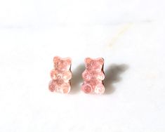 more cute and fun necklaces and earrings in DearDanielleJewelry: https://www.etsy.com/shop/DearDanielleJewelry?ref=seller-platform-mcnav§ion_id=28417638 cute gummy bear stud earring plastic gummy bear on plated gold stud. please pick your favorite flavor: red, pink, green, green, blue **All the jewelry in my shop will be sent in gift box studs, framed gems, and charms in the jewelry are plated. Cute Nickel-free Rose Gold Jewelry, Cute Nickel Free Rose Gold Jewelry, Cute Handmade Rose Gold Earrings, Cute Rose Gold Jewelry With Matching Earrings, Cute Resin Jewelry With Matching Earrings, Handmade Resin Jewelry In Sweet Style, Sweet Handmade Resin Jewelry, Handmade Sweet Resin Jewelry, Cute Hypoallergenic Resin Jewelry