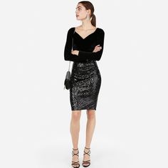 High Waist Sequin Mini Pencil Skirt Style 07658425 Description Sparkly Sequins, A Flattering High Wast And A Mini Length Makes This Skirt A Perfect Pick For Parties And More. Features & Fabric High Waisted Back Hook And Zip Closure All-Over Sequins; Full, Silky Lining Straight Hem; Mini Length Nylon Hand Wash Imported Fall Party Mini Pencil Skirt, Winter Pencil Mini Skirt For Night Out, Fitted Pencil Skirt For Winter Party, Fitted Winter Party Pencil Skirt, Winter Date Night Fitted Skirt, Elegant Mini Skirt For Winter Date Night, Glamorous Fitted Winter Skirt, Elegant Mini Pencil Skirt For Winter, Elegant Winter Mini Skirt For Date Night