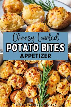 Cheesy Loaded Baked Potato Bites pack all the flavors of twice-baked potatoes into a delicious little appetizer. Here's the twist — sweet, tangy pineapple bits pair with salty ham and nutty gruyere for a flavor combo you didn’t know you needed. Twice Baked Potato Bites, Potato Cheese Bites, Loaded Potato Bites, Baked Potato Bites, Loaded Baked Potato Bites, Potato Appetizer, Potato Appetizers, Loaded Baked Potato, Easy Grilling