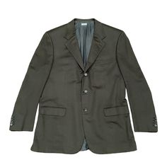 Brioni 46 L Blazer Sport Coat Nomentano Suit Jacket 100% Cashmere Dark Green Green Sport Coat, Dude Perfect, Sports Blazer, Mens Accessories Fashion, Bergdorf Goodman, Sport Coat, Hawaiian Shirt, Dark Green, Olive Green