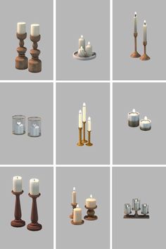 Sims 4 valerysims's favorite candles part 2. Sims 4 Candle Cc, Sims 4 Cc Candles, Roman Candle, Wood Candle Holders, Wood Candles, Sims 4 Custom Content, Maxis Match, Twinkle Lights, Twinkle Twinkle