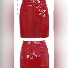 Brand New Red Skirt Fitted Red Mini Skirt With Pockets, Red Mini Skirt With Pockets, Trendy Red Skirt With Pockets, High Waist Red Mini Skirt With Pockets, Trendy Red Pencil Skirt, Country Concerts, Red Skirt, Country Concert, Red Skirts