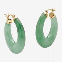 Earrings Amazon, Jade Bangle, Jade Earrings, Jade Jewelry, Green Jade, Jewelry Inspo, Jade Green, Earring Backs, Huggies Earrings