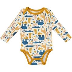 It may look like a basic onesie, but this one is slightly more elevated. Made in the softest organic cotton with spandex and featuring a fashionable trim at the neck and yoke as well as the YD embroidery at the sleeve. It comes in an array of adorable prints that can be worn out and about or can be worn to bed. The onesie also features easy to close snaps so you’re never stuck at the changing table. | Young Days | Austin Trim Neck Onesie, Chloe | Organic Cotton (Multicolor, Size 12M) | Maisonett Fitted Cotton Bodysuit For Playwear, Cream Cotton Onesie For Playtime, Cream Cotton Playtime Onesie, Cotton Stretch Bodysuit For Playtime, Cream Long Sleeve Cotton Onesie, Fitted Organic Cotton Onesie For Playtime, Stretch Cotton Onesie For Playwear, Stretch Cotton Onesie For Playtime, Cream Long Sleeve Onesie For Playwear