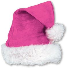 Pink Velvet Santa Hat w/Plush TrimSize: Adult size fits most View our Complete Christmas Collection      Combined Shipping Purchase as many assorted items as you would like from our store and pay a combined shipping of $10.00 for the whole order or the shipping will automatically combine at the lowest shipping price available which will not exceed $10.00. Offer only good for the lower 48 states. Very Important: Please DO NOT pay for your order until the invoice is combined. If you pay for each i Pink Santa Hat, Holiday Party Themes, Christmas Santa Hat, Pink Santa, Santa Costume, Santa Claus Hat, Velvet Hat, Holiday Attire, Cerise Pink