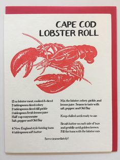 the label for cape co lobster roll