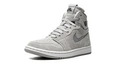 The Women’s Air Jordan 1 High Zoom CMFT “Grey Fog” is a monochromatic grey colorway of the modernized version of the retro basketball shoe.  Introduced by Jordan Brand in 2020, the Jordan 1 High Zoom Comfort is an example of Jordan Brand’s efforts to expand on the look and performance of the iconic high-top sneaker.  The design is complete with even more padding around the ankle collar, and it also features different materials for a fresh new vibe.  The “Grey Fog” has a monochromatic grey suede Retro Basketball Shoes, Hightop Sneakers, Womens Air Jordans, Air Jordan Sneakers, Nike Air Jordan 1, Air Jordan 1 High, Jordan 1 High, Grey Suede, Nike Store