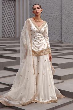 Garara Dress, Sharara Designs, Ethereal Elegance, Floral Frocks, Desi Fashion Casual