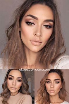 19 Amazing Makeup Ideas for Brown Eyes Plus Tutorials Eyeshadow For Blonde Hair Brown Eyes, Warm Makeup, Makeup 2023, Ball Makeup, Brunette Makeup